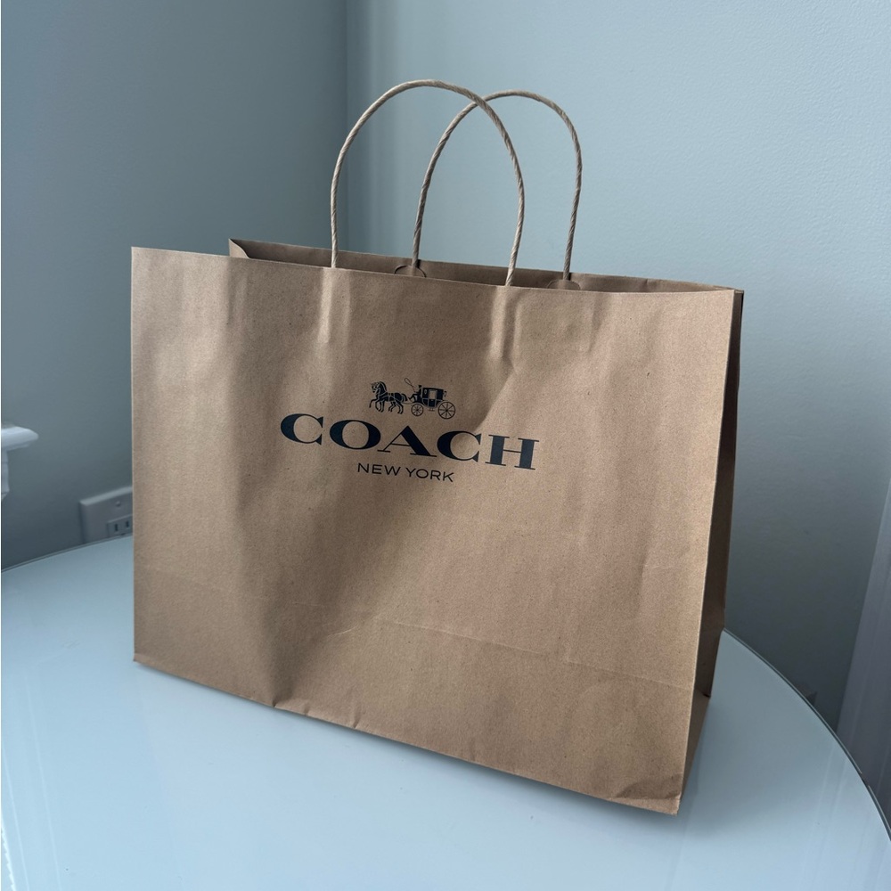 Coach Brown & Black Shopping Bag Home Decor